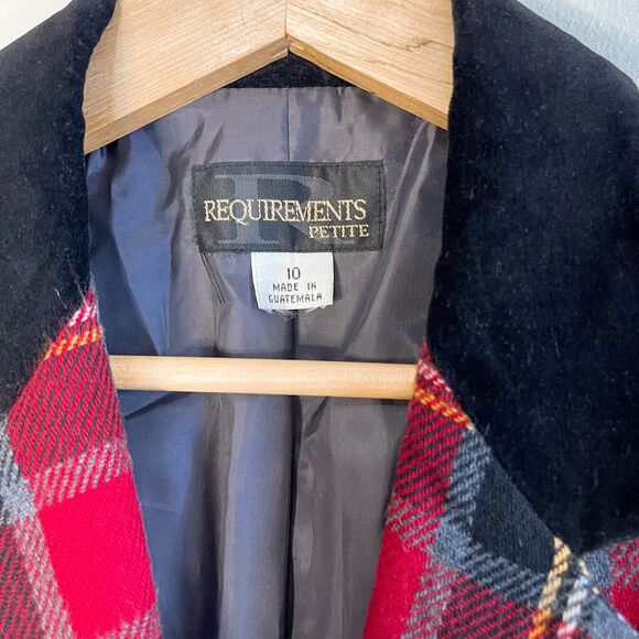 Vintage Tartan Plaid Blazer Size 10 - Picture 2 of 7